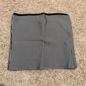 Forever 21 Black and White Vertical Stripe tube top
